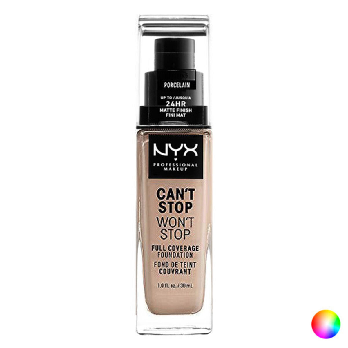 0800897181086 - NYX Professional Makeup Cant Stop Wont Stop 24 Hour Foundation (verschiedene Farbtöne) - Alabaster