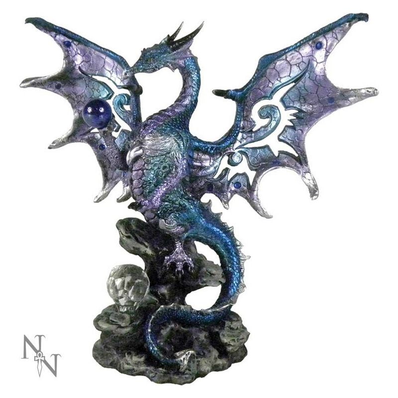 0801269078232 - Blue Dragon Protector Statue multicolor