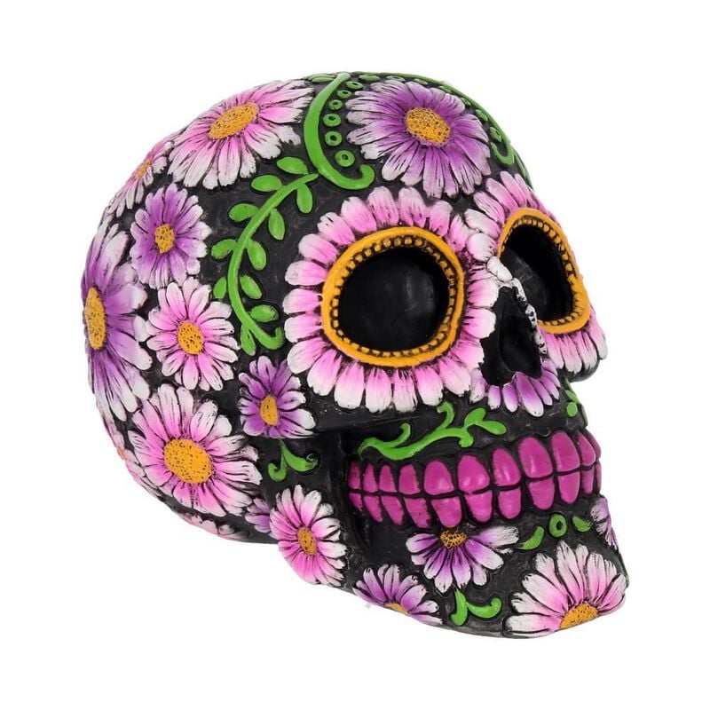 0801269107482 - Sugar Petal Skull Statue multicolor