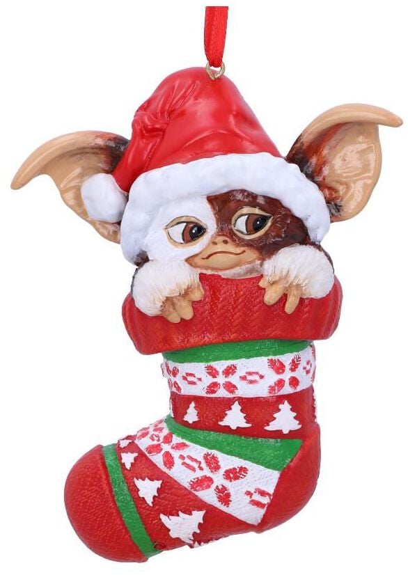 0801269143381 - - Gremlins Gizmo in Stocking Hanging Ornament 12cm