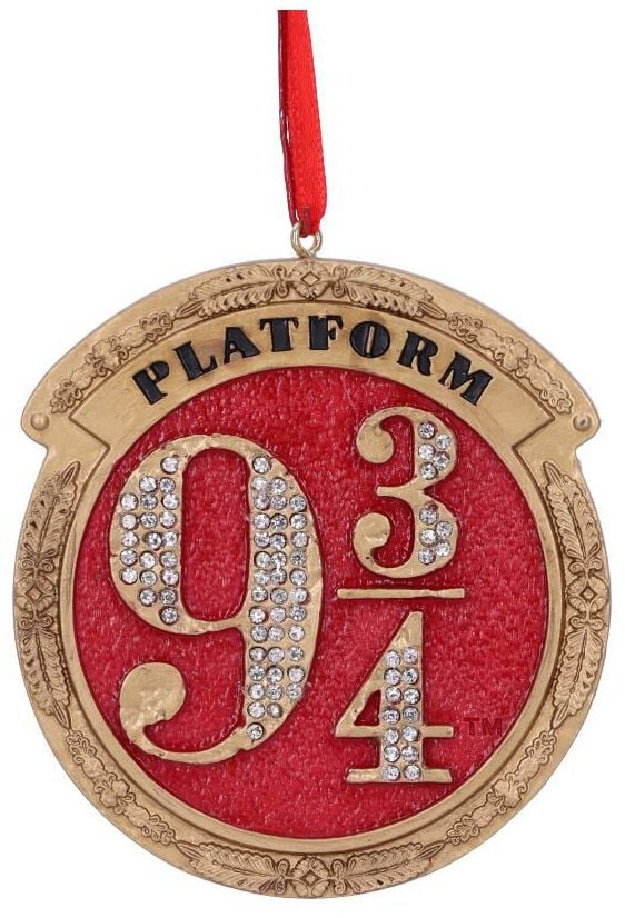 0801269144159 - Dekorationsset Ornament zum Aufhängen Harry Potter Platform 9 3 4