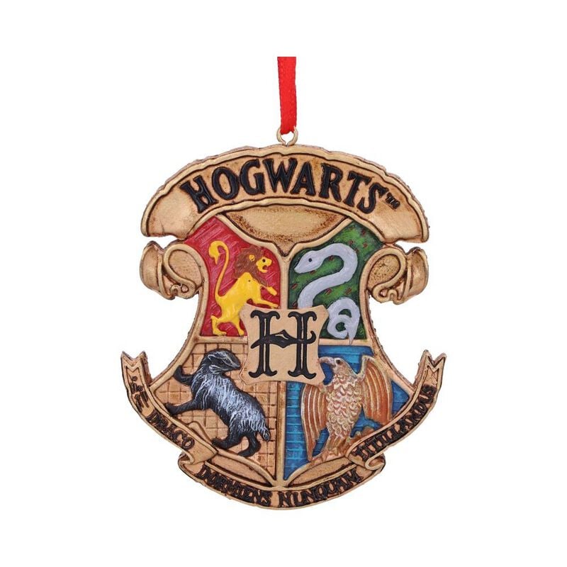 0801269148003 - Nemesis Now - Hogwarts Crest Weihnachtskugeln multicolor