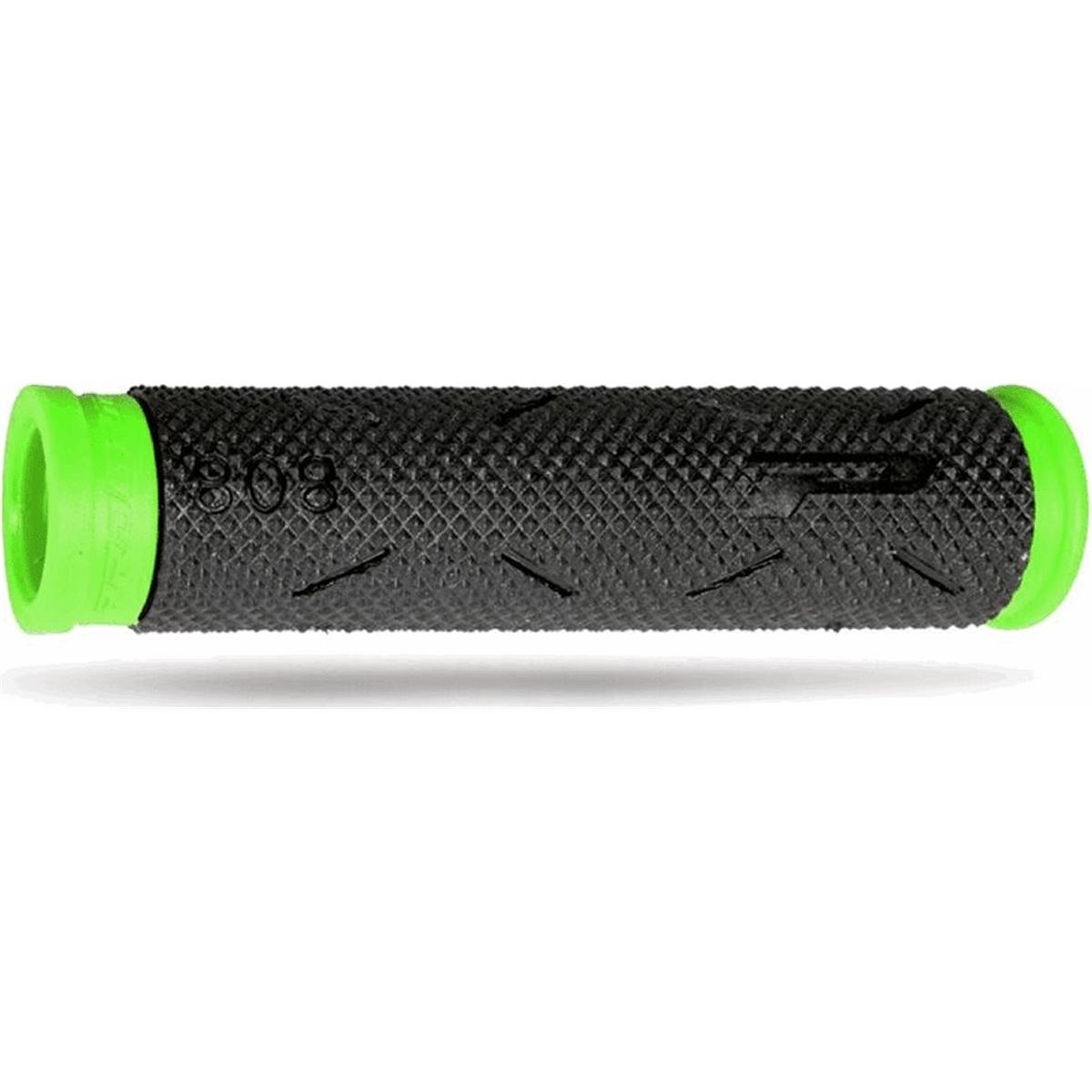 0801766074775 - MTB Soft Touch Griffe 125mm in Schwarz Neon Grün Rutschfest und Vibrationsdämpfer