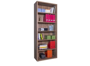 0802418309719 - Regal JOSIP (BHT 82x218x36 cm) BHT 82x218x36 cm braun Standregal Bücherregal Bücherregal Schuhregal