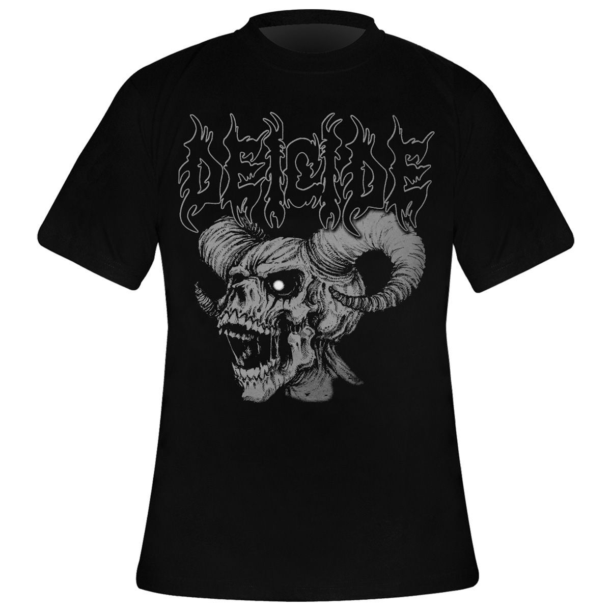 0803341551312 - Skull Horns T-Shirt schwarz in L