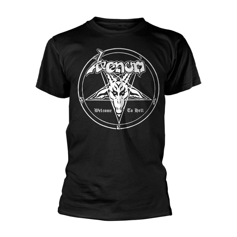 0803341602717 - Welcome To Hell (White) T-Shirt schwarz in M 0803341602717 - Welcome To Hell (White) T-Shirt schwarz in M