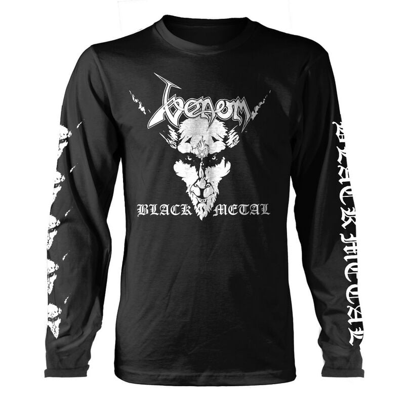 0803341602861 - Black metal Langarmshirt schwarz in S