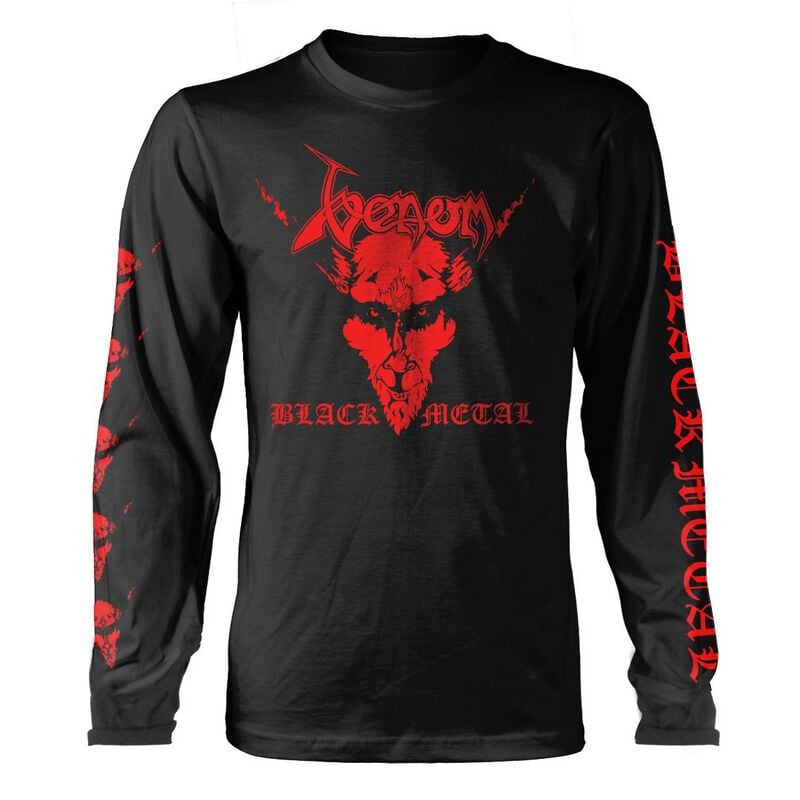 0803341602991 - Black Metal (Red) Langarmshirt schwarz in S