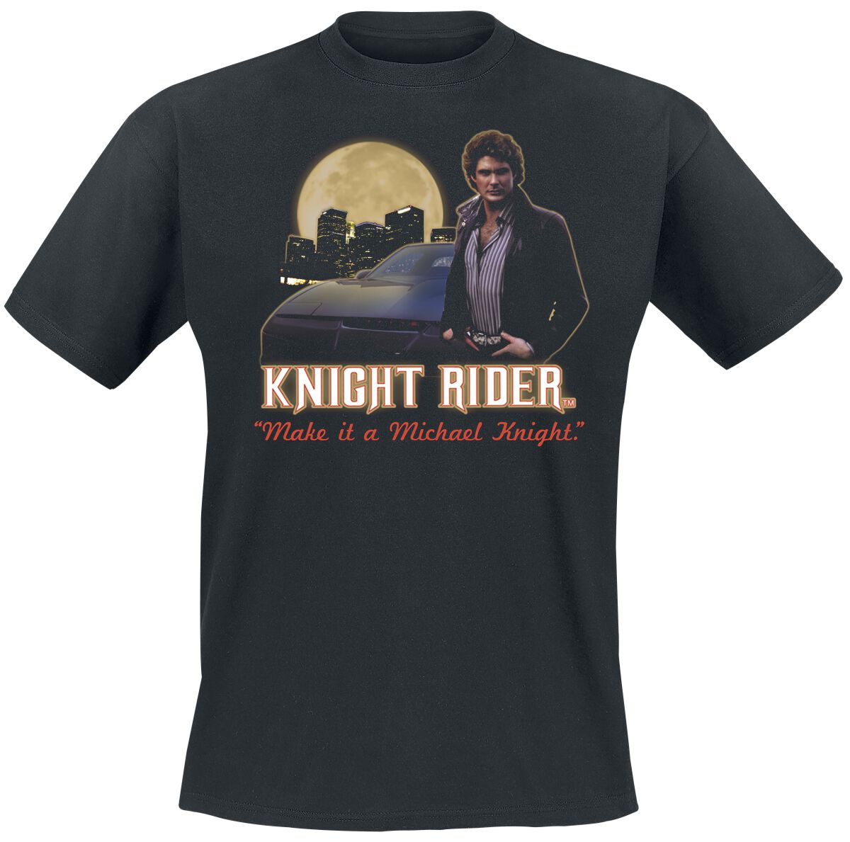 0803341626676 - Make It A Michael Knight T-Shirt schwarz in S