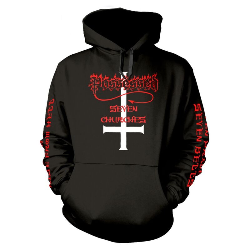 0803341628304 - Seven Churches Kapuzenpullover schwarz in 3XL