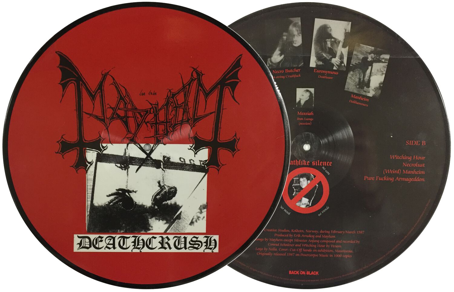 0803343136586 - Mayhem Deathcrush LP Picture