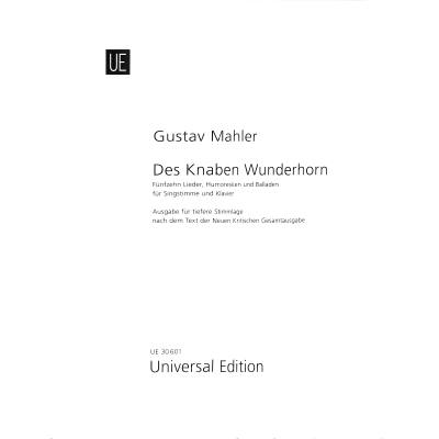 0803452009818 - Des Knaben Wunderhorn | 15 Lieder Humoresken und Balladen