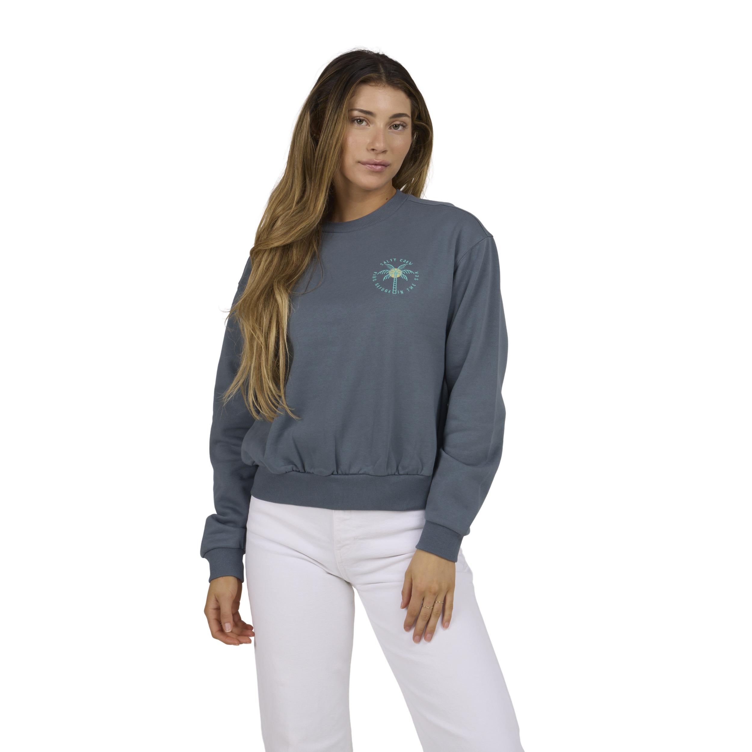 0804046498698 - Sweatshirt Damen Queen Palm