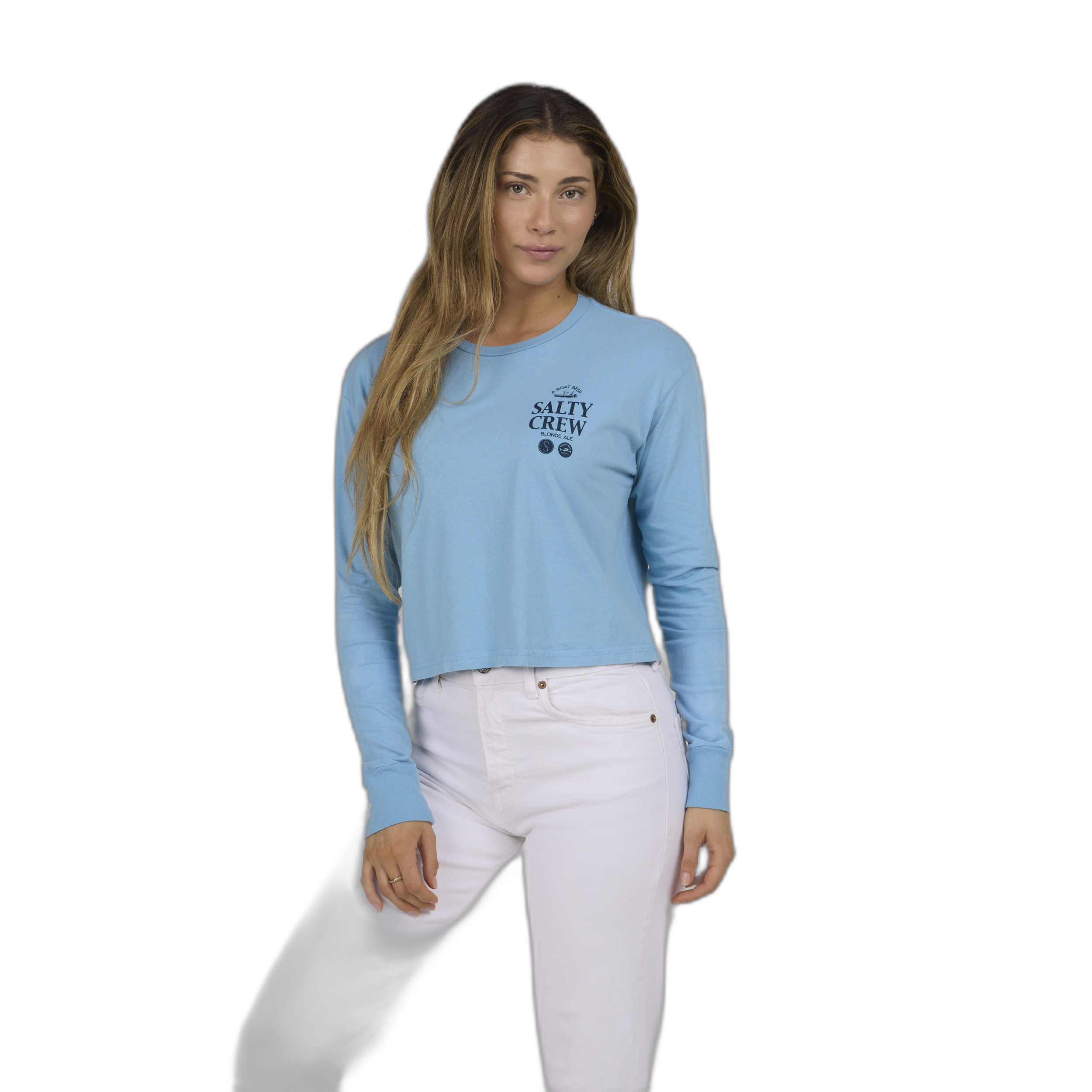 0804046504221 - Crop-T-Shirt Langarm Damen Sip & Sea