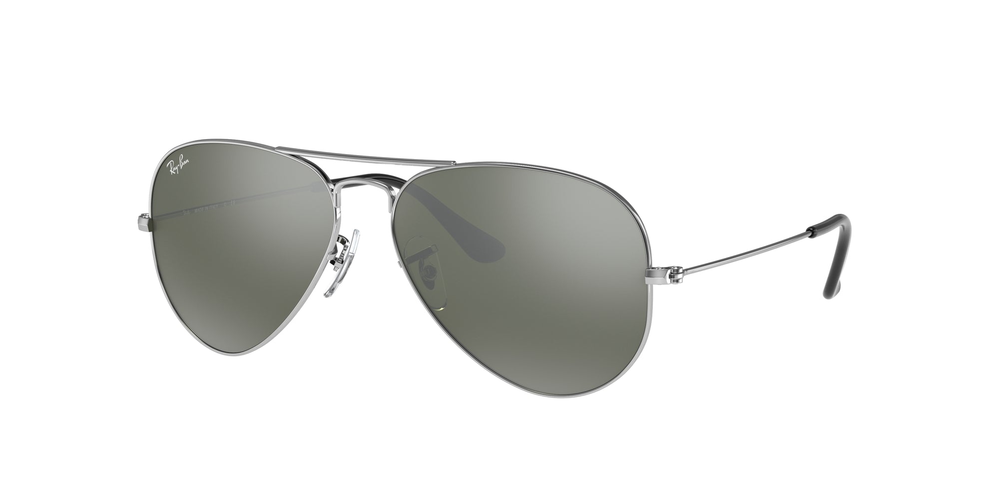 0805289005568 - Unisex RB3025 AVIATOR W3275 Gläser SONNENBRILLEN Metall Silber Grau Pilot Normal