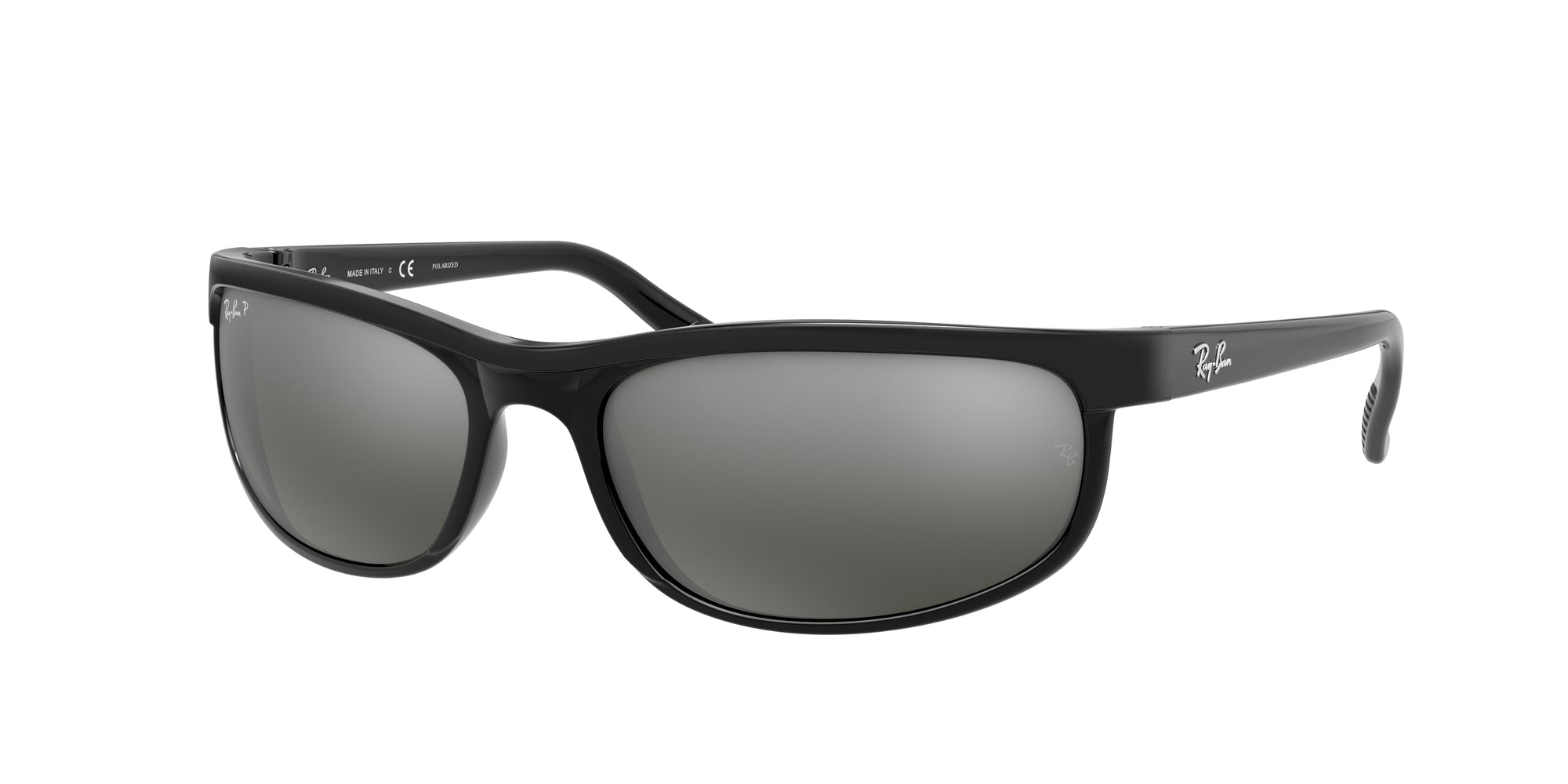 0805289029748 - Unisex RB2027 PREDATOR 2 601 W1 Gläser SONNENBRILLEN Nylon Schwarz Grau Quadratisch Polarisiert