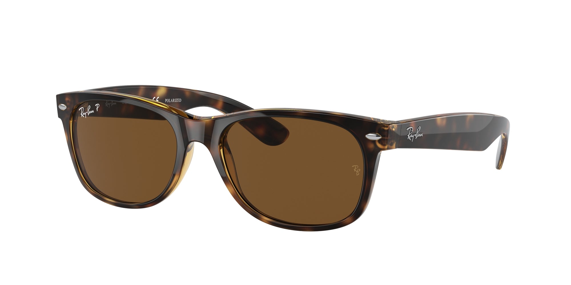 0805289083092 - Unisex RB2132 NEW WAYFARER 902 57 Gläser SONNENBRILLEN Nylon Schildkröte  Quadratisch Polarisiert