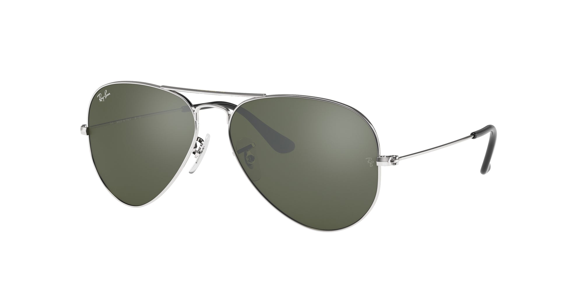 0805289090243 - Unisex RB3025 Aviator Large Metal 003 40 Gläser SONNENBRILLEN Metall Silber Grigio Pilot Normal