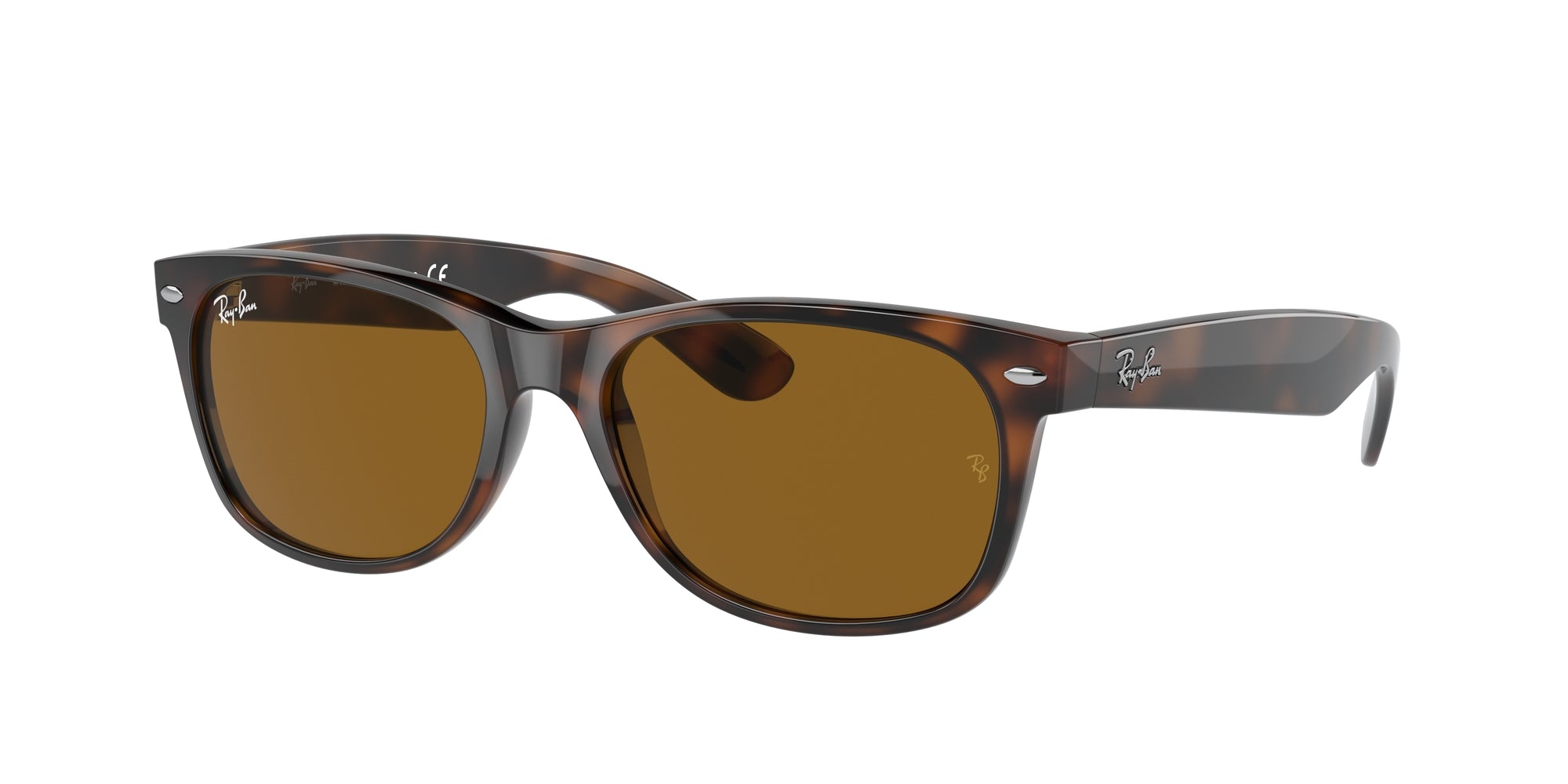 0805289126850 - Unisex RB2132 NEW WAYFARER 710 Gläser SONNENBRILLEN Injiziert Schildkröte  Quadratisch Normal