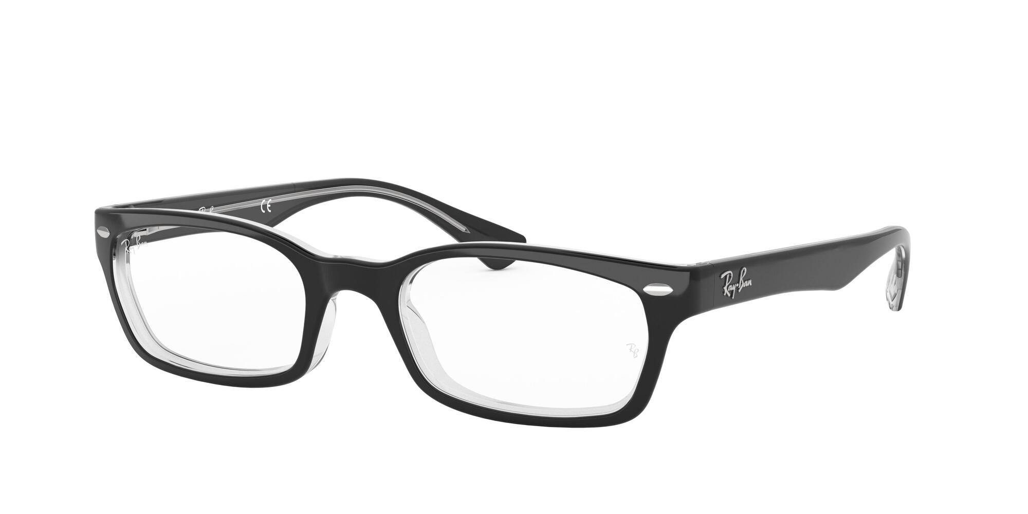 0805289226932 - Unisex RX5150  2034 Rahmen von BRILLEN Acetat Schwarz Transparent Quadratisch Normal