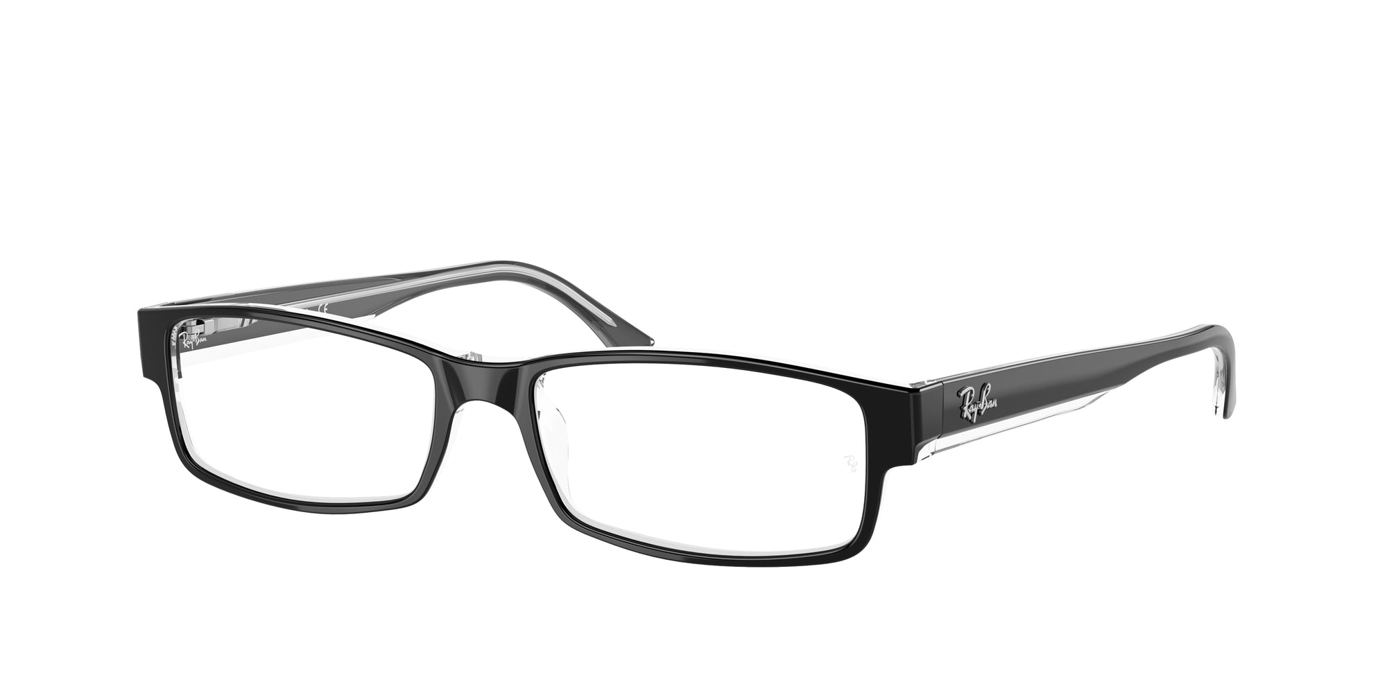 0805289227946 - Unisex RX5114  2034 Rahmen von BRILLEN Acetat Schwarz Transparent Quadratisch Normal