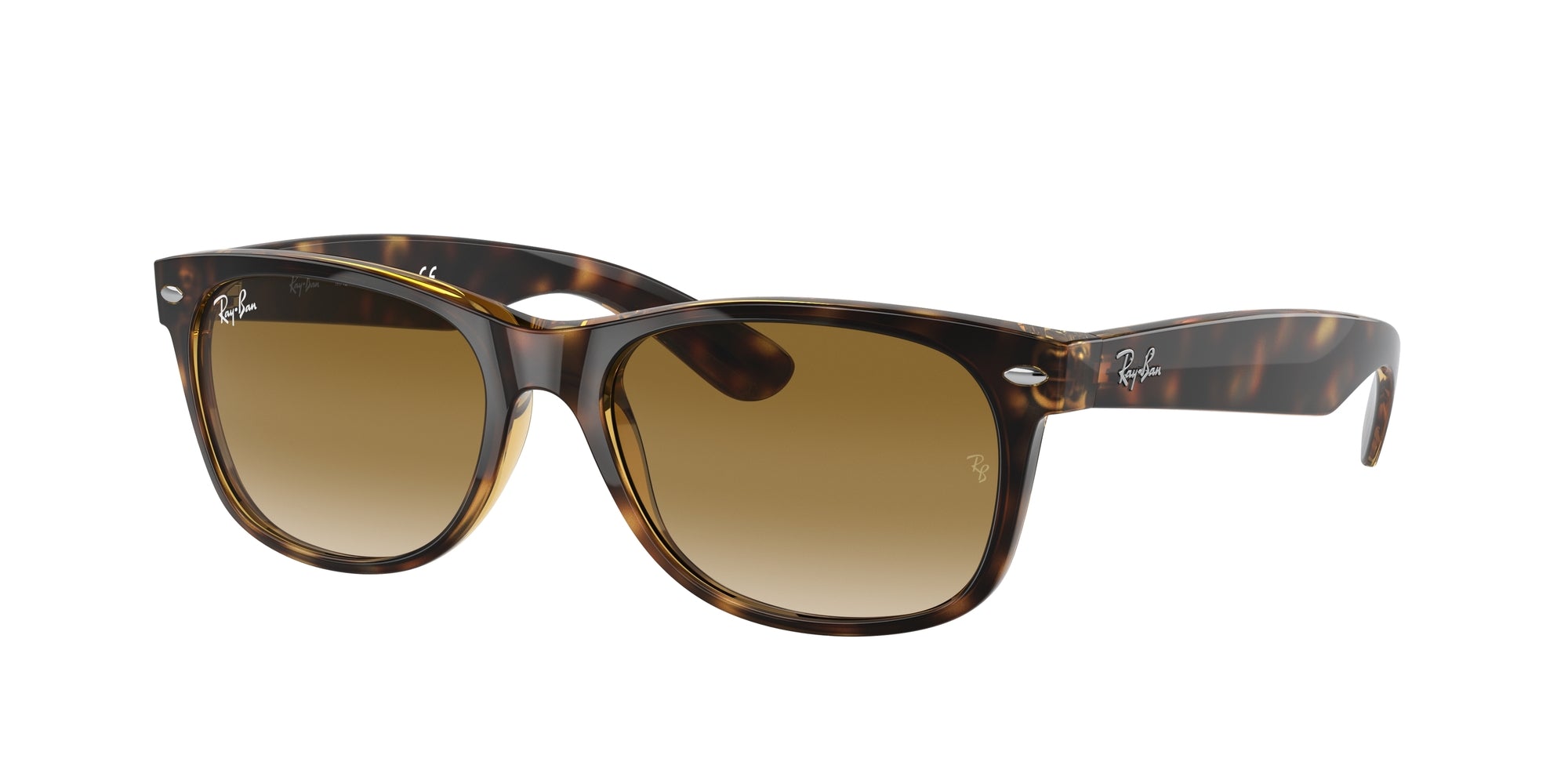 0805289295532 - Unisex RB2132 NEW WAYFARER 710 51 Gläser SONNENBRILLEN Injiziert Schildkröte  Quadratisch Normal Schattiert