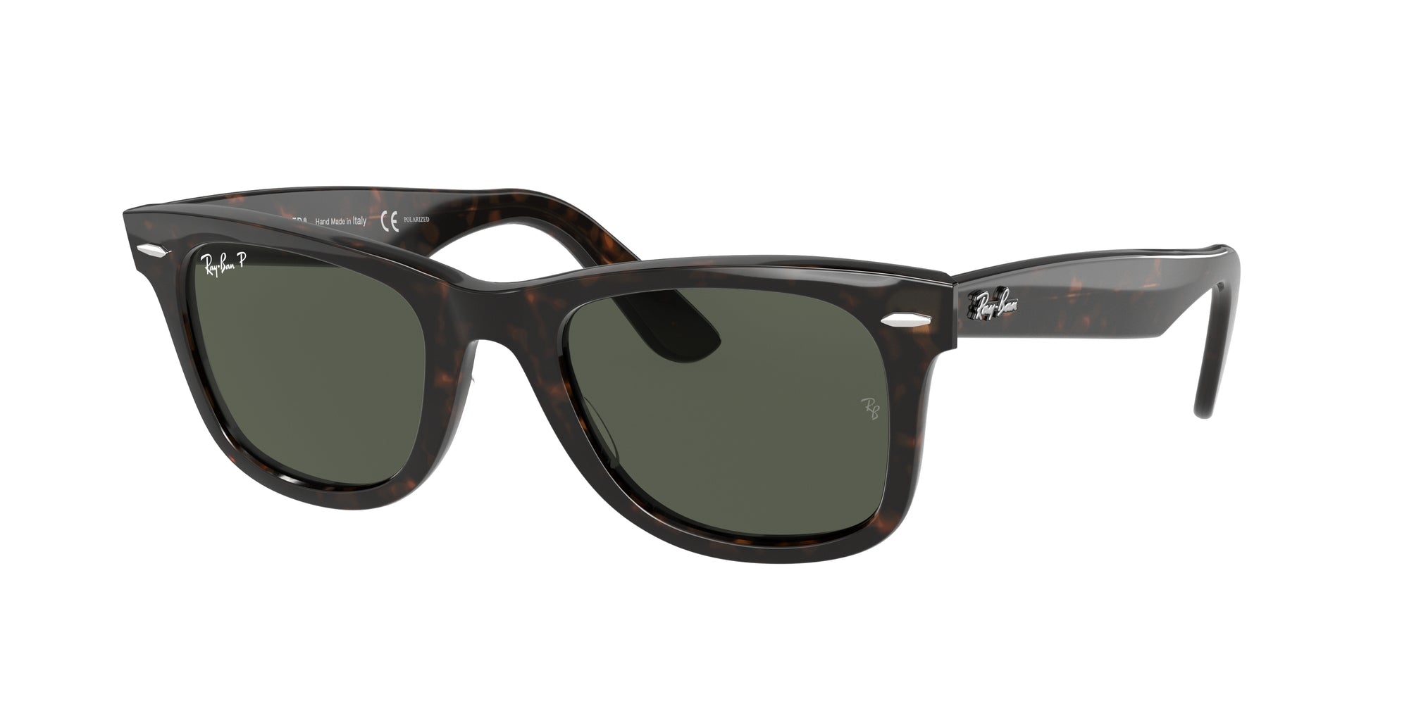 0805289346944 - Unisex RB2140 WAYFARER 902 58 Gläser SONNENBRILLEN Acetat Schildkröte Grün Quadratisch Polarisiert