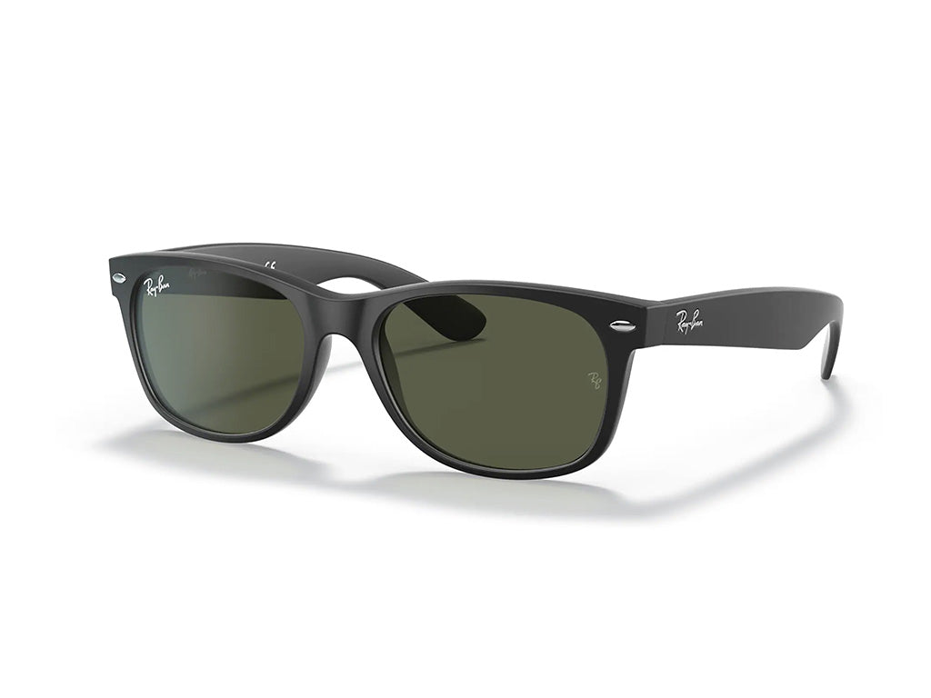 0805289421795 - Unisex RB2132 NEW WAYFARER 622 Gläser SONNENBRILLEN Injiziert Schwarz Grün G15 Quadratisch Normal