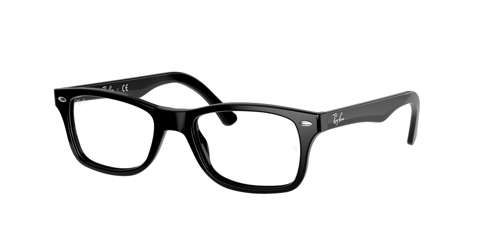 0805289445913 - Unisex RX5228  2000 Rahmen von BRILLEN Acetat Schwarz Transparent Quadratisch Normal