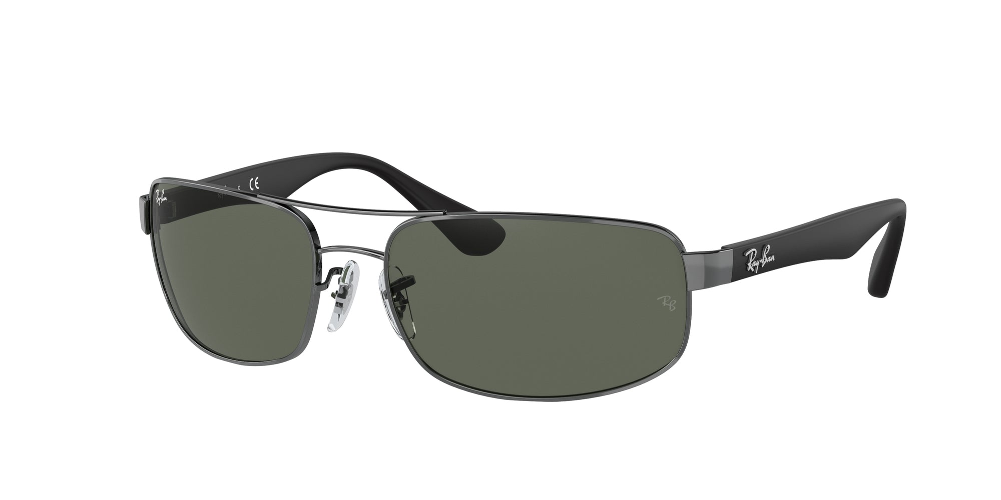 0805289447535 - Herren RB3445 RB3445 004 Gläser SONNENBRILLEN Metall Gunmetal G15 Hocken Normal