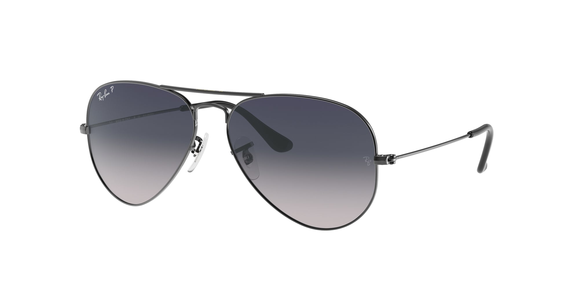 0805289467052 - Unisex RB3025 Aviator 004 78 Gläser SONNENBRILLEN Metall Grau Blau Pilot Polarisiert