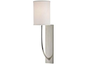 0806134177980 - Hudson Valley Lighting - Colton Light Wandleuchte Nickel poliert Leinen 0806134177980 - Hudson Valley Lighting - Colton Light Wandleuchte Nickel poliert Leinen