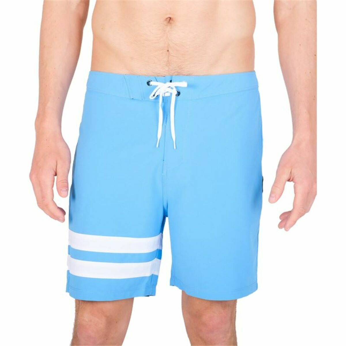 0806409662685 - Herren Badehose Hurley Block Party 18 Himmelsblau