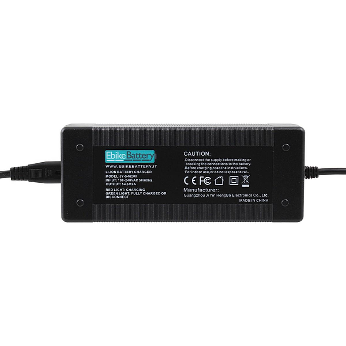 0806808232823 - 48V Lithium-Batterie Ladegerät mit DC XLR und DC RCA Adaptern