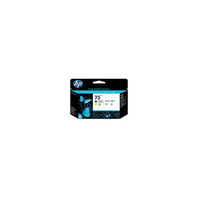 0808736779623 - Hewlett Packard - Ink-jet hp 72 cabezal negro mate y amarillo designjet t610 1100