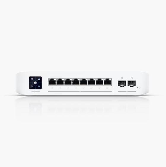 0810010074744 - UniFi Enterprise - Switch - L3 - managed - 8 x 10 100 1000 25G (PoE+) + 2 x 1 Gigabit 10 Gigabit SFP+ (Uplink) - Desktop