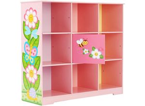 0810014811086 - Teamson Kids - Fantasie-Felder Magic Garden Einstellbare Cube Bücherregal TD-13210B - pink   Multi-Color