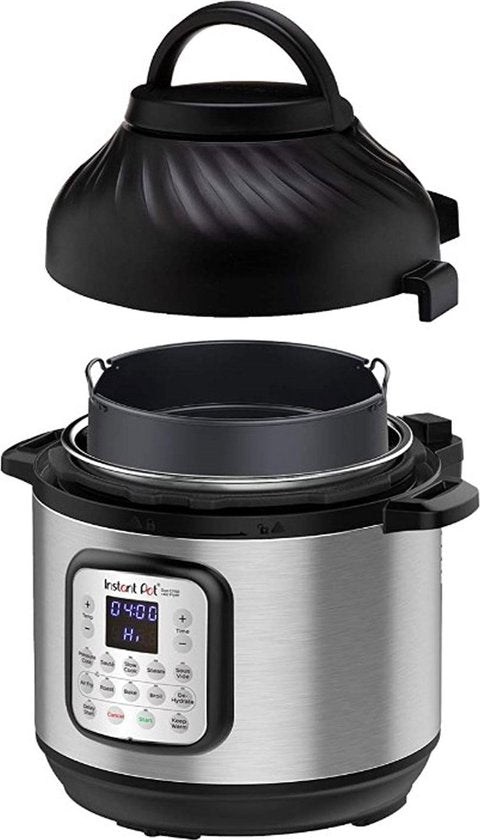 0810028585959 - Duo Crisp 11-in-1 Multikocher mit Airfryer 76L - Schnelles Druckgaren Sautieren langsames Garen Dämpfen Warmhalten Sous vide Braten Backen Rösten Trocknen