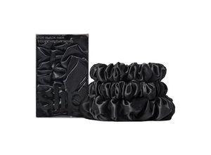 0810046984437 - Slipsilk - Back To Basics - Haargummis Aus Reiner Seide Schwarz - -scrunchies Midi   Large Black