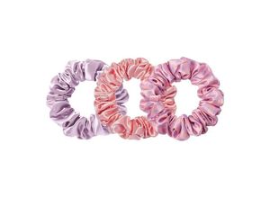 0810046985878 - Slipsilk - Haargummis Reine Seide Breit - 3 Haargummis - scrunchies Large Belleflower