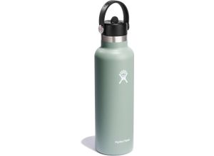 0810070087265 - Trinkflasche HYDRO FLASK Standard Flex Straw Cap grün (agave) 621ml Edelstahl Trinkflaschen TempShield™-Isolierung verhindert Kondenswasserbildung