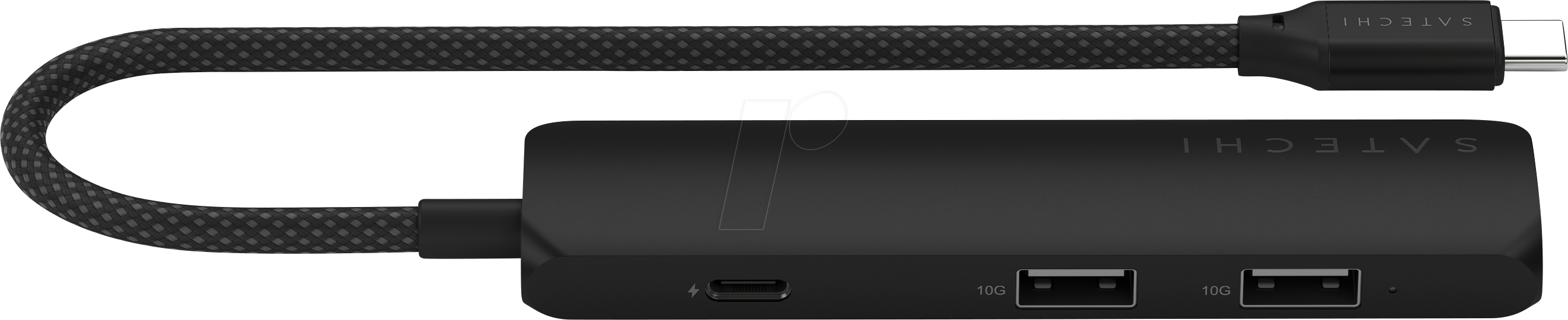 0810086361731 - ST-P4SK - Satechi USB-C 4-in-1 Slim Multiport Adapter 4K Black