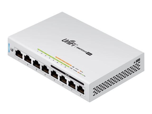 0810354026188 - UniFi US-8-60W Managed L2 Gigabit Ethernet (10 100 1000) Power over Ethernet (PoE) Grau - Ubiquiti