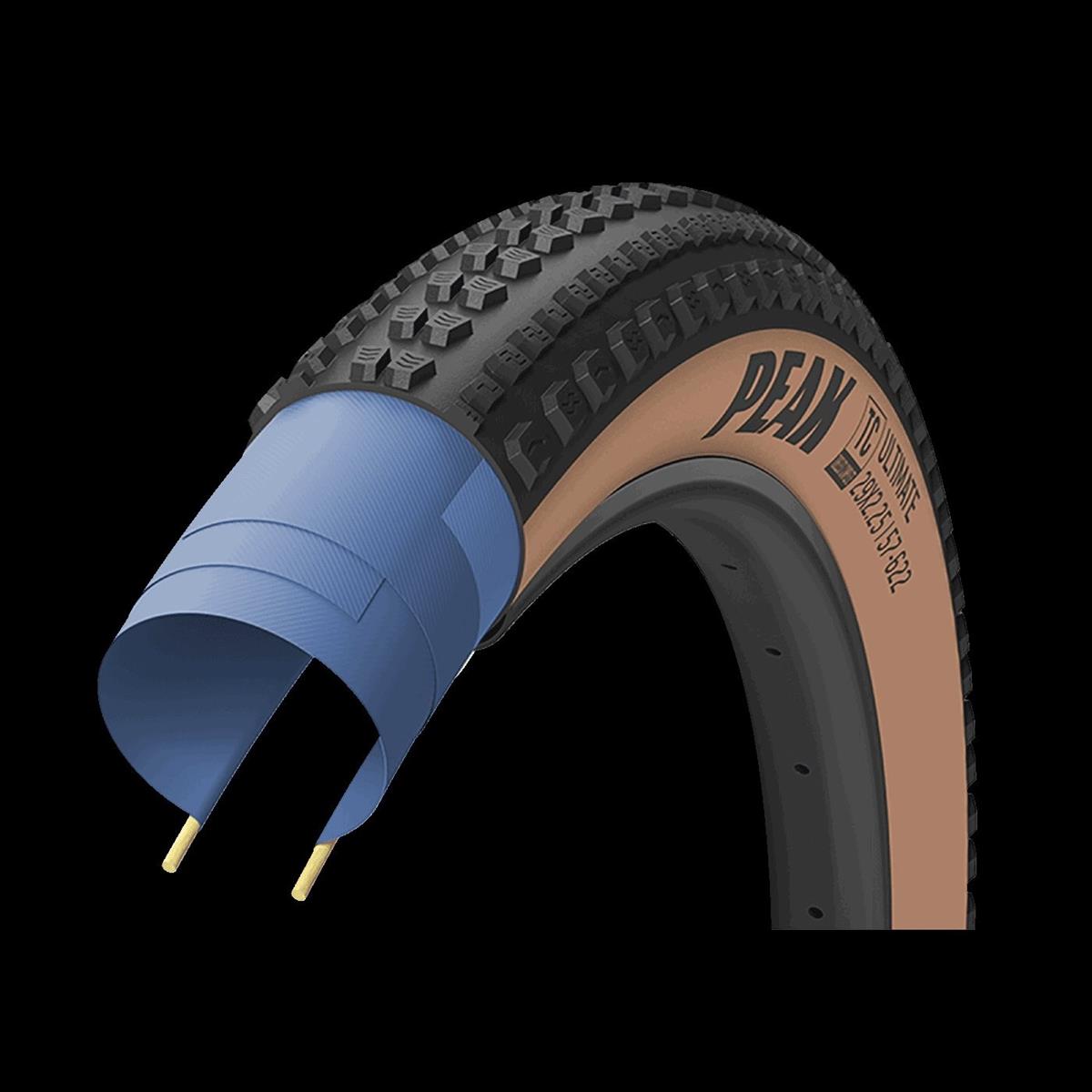 0810432031653 - Peak 275x225 Tubeless Reifen Schwarz für Cross Country