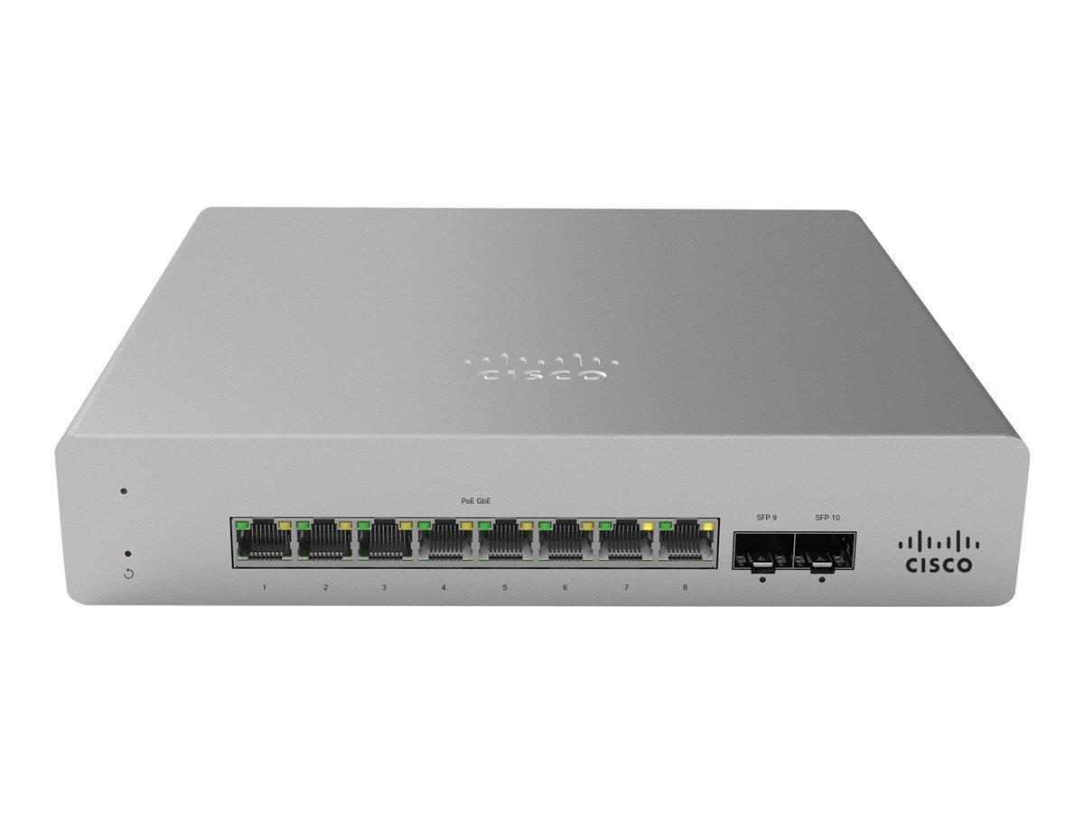 0810979012979 - Switch Meraki MS120 10-Port 1GbE 124W PoE managed