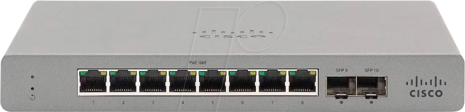 0810979014843 - CISCO GS110-8 - Switch 10-Port Gigabit Ethernet SFP