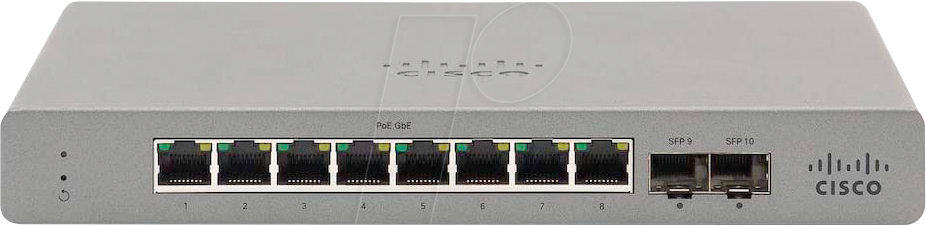 0810979014898 - CISCO GS110-8P - Switch 10-Port Gigabit Ethernet PoE+ SFP