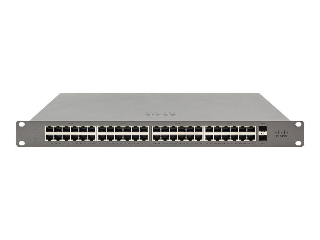 0810979015093 - Meraki Go managed Switch 48G 2SFP 370W PoE (GS110-48P-HW-EU)