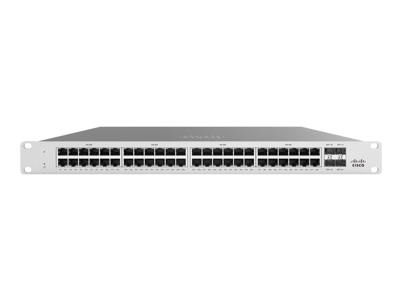 0810979016106 - Switch Meraki MS125 52-Port 1 10GbE 740W PoE managed