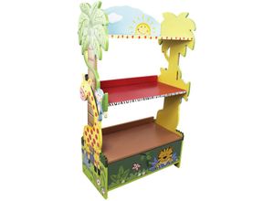 0812401011598 - Teamson Kids - Kinderbücherregal Kinderregal Schlafzimmer Sunny Safari Fantasy Fields W-8268A - Mehrfarbig